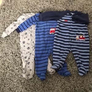 3 carters fleece 9 month sleepers